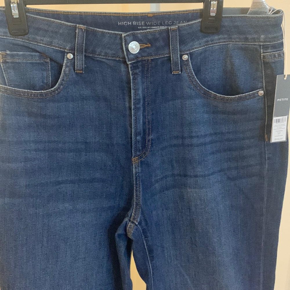 Chico’s high rise wide leg jeans